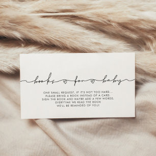 Carte de demande du cahier de baby showers mignonn