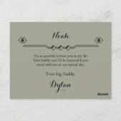 Carte de demande du porteur de ceinture rose pâle (Dos)