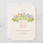 Carte de demande Fleurs et Carbone (Devant)