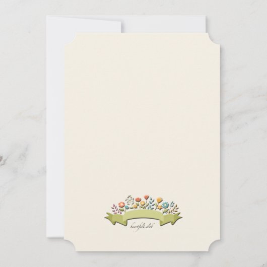 Carte de demande Fleurs et Carbone (Dos)