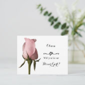 Carte de demande simple Rose Flower (Debout devant)