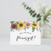 carte de demande "Veux-tu être ma demoiselle d'hon (Debout devant)