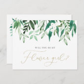 Carte de demande "Veux-tu être ma Fille d'Honneur  (Devant / Derrière)