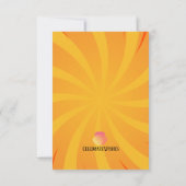 Carte de démarrage pour l'anniversaire du dauphin (Dos)