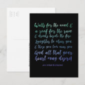 Carte de déménagement Bénédiction irlandaise Carto (Devant / Derrière)