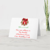 Carte de déménagement de Noël (Dos)