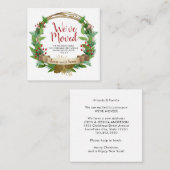 Carte de déménagement de vacances de Noël Déménagé (Devant / Derrière)