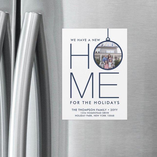 Carte de déménagement minime moderne photo magnéti (Créateur téléchargé)