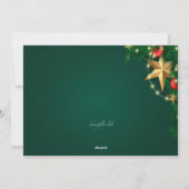 Carte de déménagement Noël Décor (Dos)