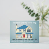 Carte de déménagement personnalisée, simple - prop (Debout devant)