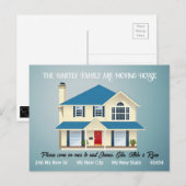 Carte de déménagement personnalisée, simple - prop (Devant / Derrière)