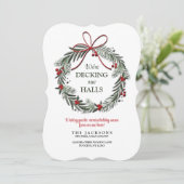 Carte de déménagement pour les fêtes de fin d'anné (Debout devant)