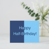 Carte de demi-anniversaire (Debout devant)