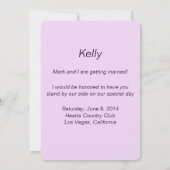 Carte de demoiselle d'honneur avec pots Mason de f (Dos)