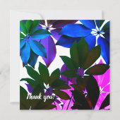 Carte de demoiselle d'honneur de mariage aux feuil (Dos)