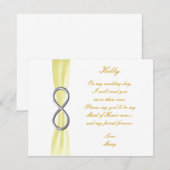 Carte de demoiselle d'honneur de mariage Infinity  (Devant / Derrière)