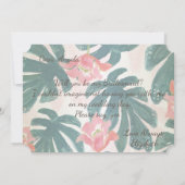 Carte de demoiselle d'honneur de plage tropicale à (Dos)