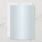 Carte de Demoiselle d'Honneur Fleurie Bleue et Pap (Dos)