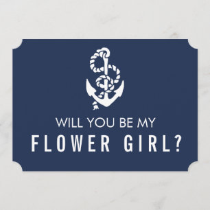 Carte de Demoiselle d'Honneur Fleuriste   Corde et