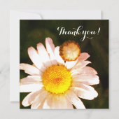 Carte de demoiselle d'honneur Marguerite blanche (Dos)