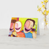 Carte "de dents de vin" (Fleur jaune)