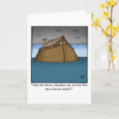 Carte de départ amusante "Bon voyage" (Fleur jaune)