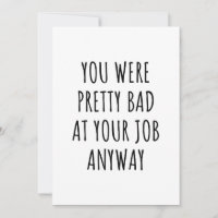 Carte de départ de collègue Carte de départ de col