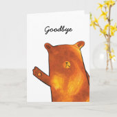 Carte de départ de l'ours (Fleur jaune)