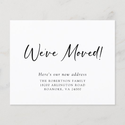 Carte de déplacement de boîte aux lettres de nouve (Devant)