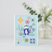 Carte de design amusante pour les vacances avec ra (Debout devant)