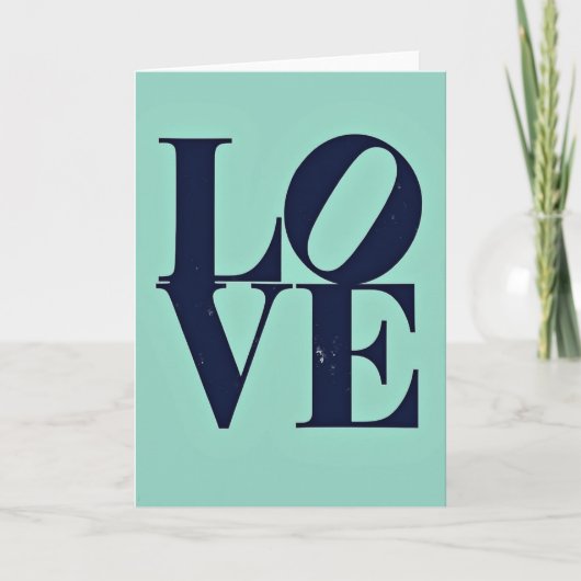 Carte de design d'amour minimaliste (Devant)