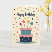 Carte de design de confettis d'anniversaire (Fleur jaune)
