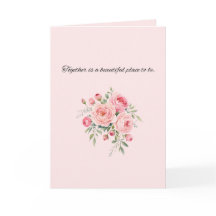 Carte de design de mariage floral élégant