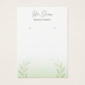 Carte de design de subtile Pastel Foliage Cupcake (Devant)