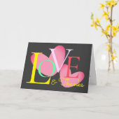 Carte De Design De Texte Amoureux Et Gratuit (Fleur jaune)