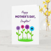 Carte de design graphique pour une maman adorable (Fleur jaune)