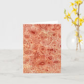 Carte de design henné (Fleur jaune)