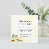 Carte de design pour invitation de mariage (Debout devant)