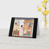 Carte de design royale égyptienne (Fleur jaune)