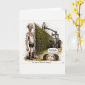 Carte de dessin animé d'élevage néo-zélandais (Fleur jaune)