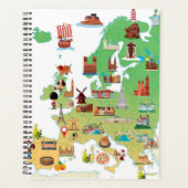 Carte de dessin animé Europe (Devant)