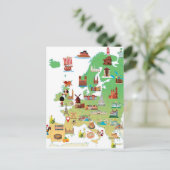 Carte de dessin animé Europe (Debout devant)