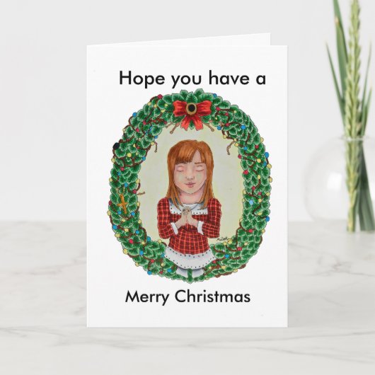 Carte de dessin Copique de Noël (Devant)