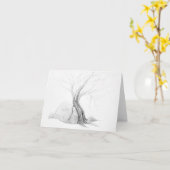 Carte de dessin d'arbre - 18_07_19a (Fleur jaune)