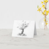 Carte de dessin d'arbre - 19_10_17 (Fleur jaune)