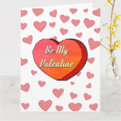 Carte de dessin de bonbons en forme de cœur mignon (Fleur jaune)