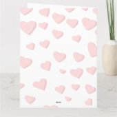 Carte de dessin de bonbons en forme de cœur mignon (Dos)