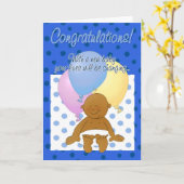 Carte de dessin de félicitations pour bébé nouveau (Fleur jaune)