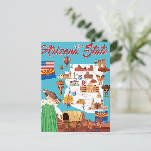 Carte de dessin de l'Arizona (Debout devant)