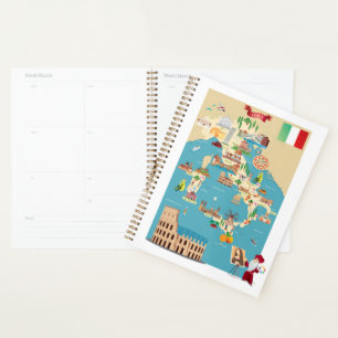 Carte de dessin de l'Italie